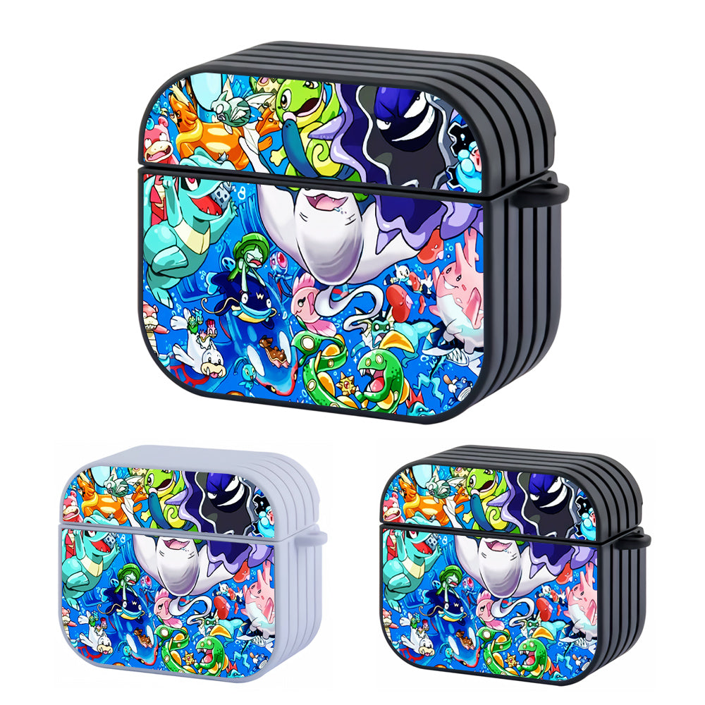 Pokemon Collection Of Water Type Hard Plastic Case Cover For Apple Airpods 3