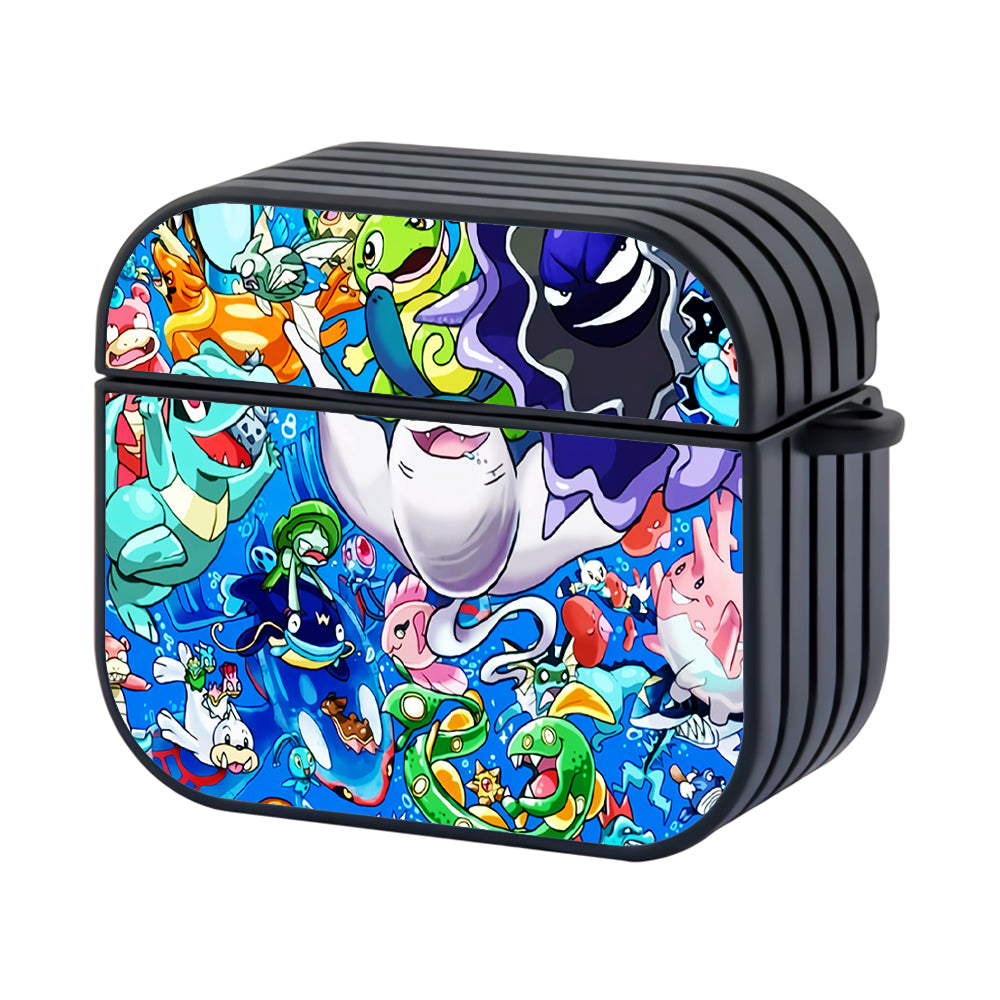 Pokemon Collection Of Water Type Hard Plastic Case Cover For Apple Airpods 3