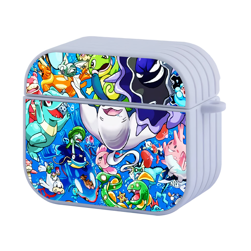 Pokemon Collection Of Water Type Hard Plastic Case Cover For Apple Airpods 3
