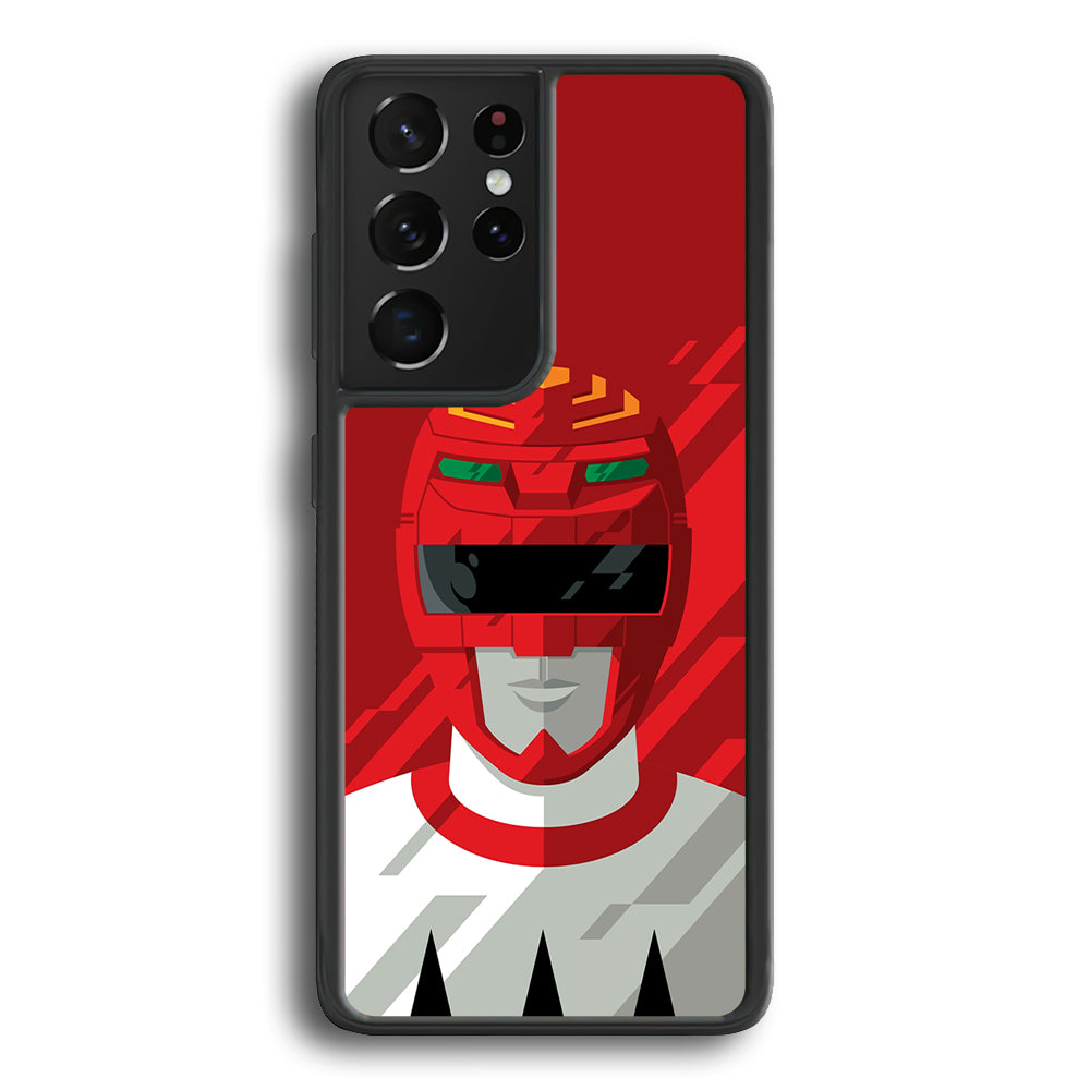 Power Rangers Red Leader Samsung Galaxy S21 Ultra Case - Ezzystore