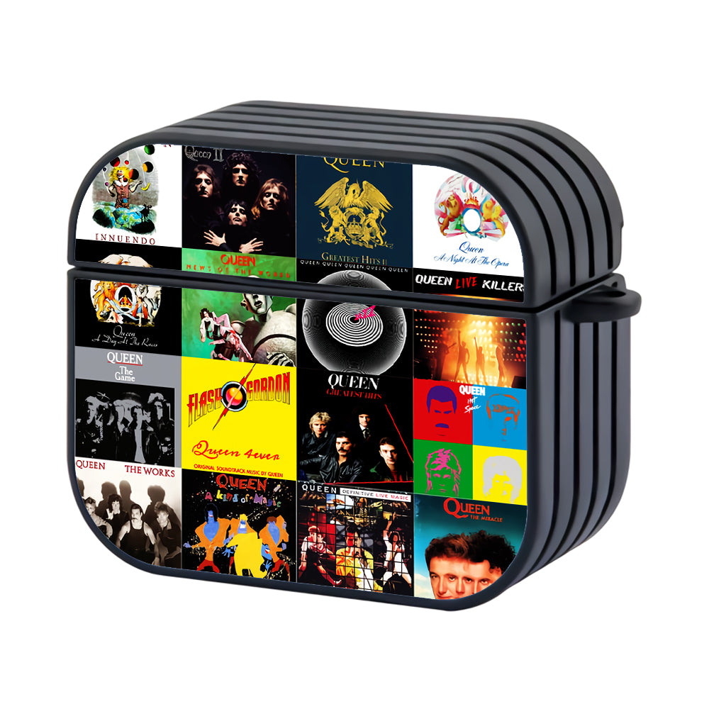 Queen Cover Of Album Collage Hard Plastic Case Cover For Apple Airpods 3 - Ezzystore
