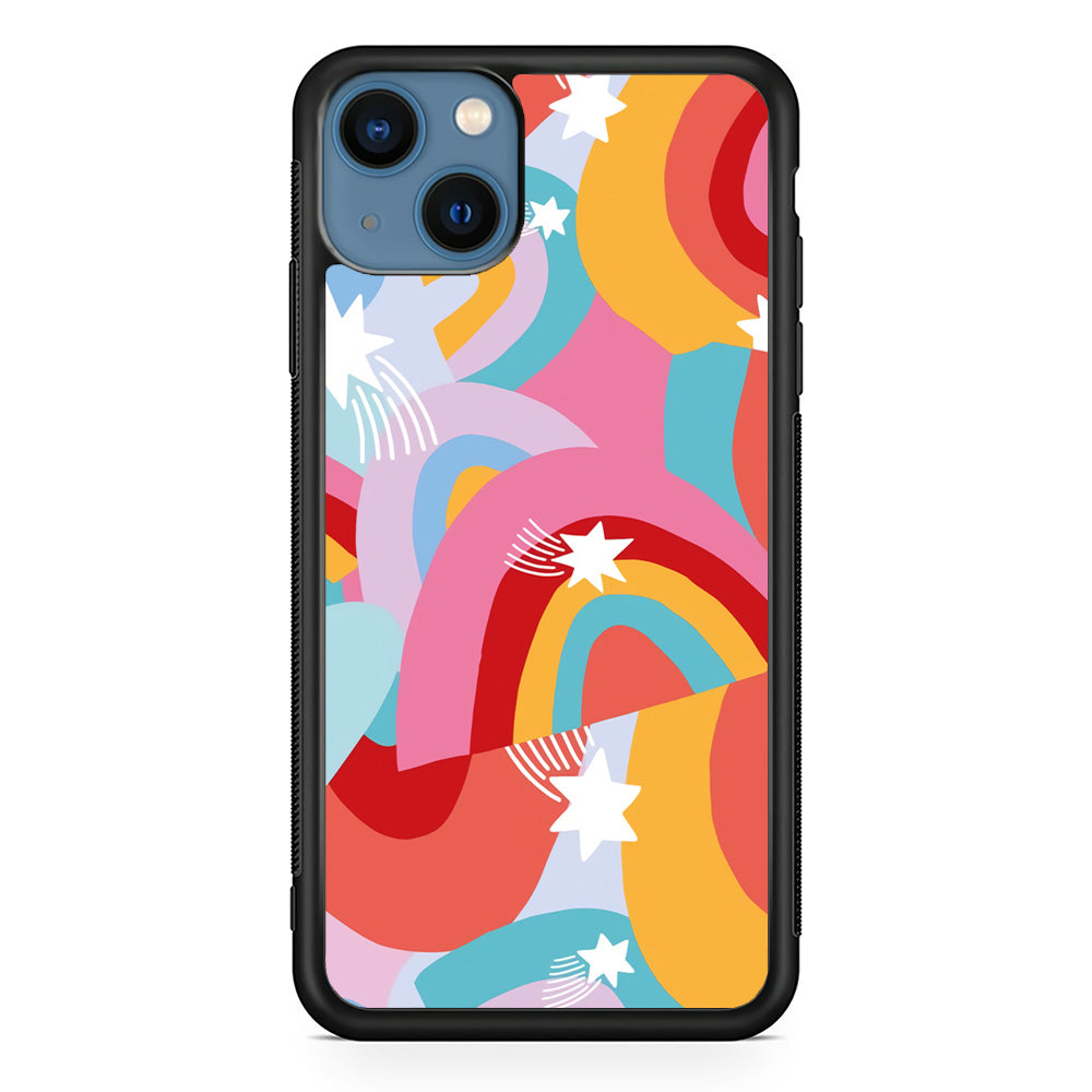 Rainbow Aesthetic Full Colour iPhone 15 Plus Case