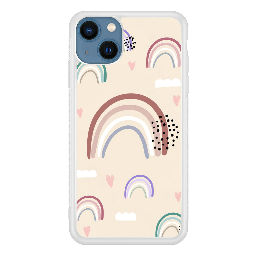 Rainbow Aesthetic Soft Colour iPhone 14 Case
