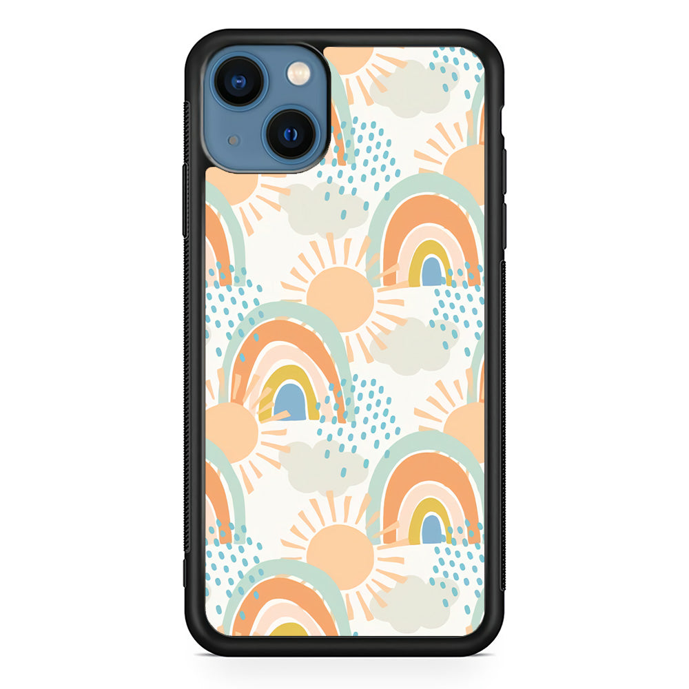 Rainbow Aesthetic Sun iPhone 14 Case