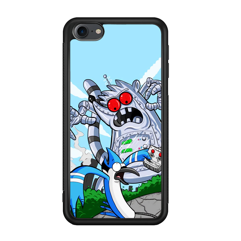 Regular Show Mordecai Battle Rigby Robot iPod Touch 6 Case - Ezzystore