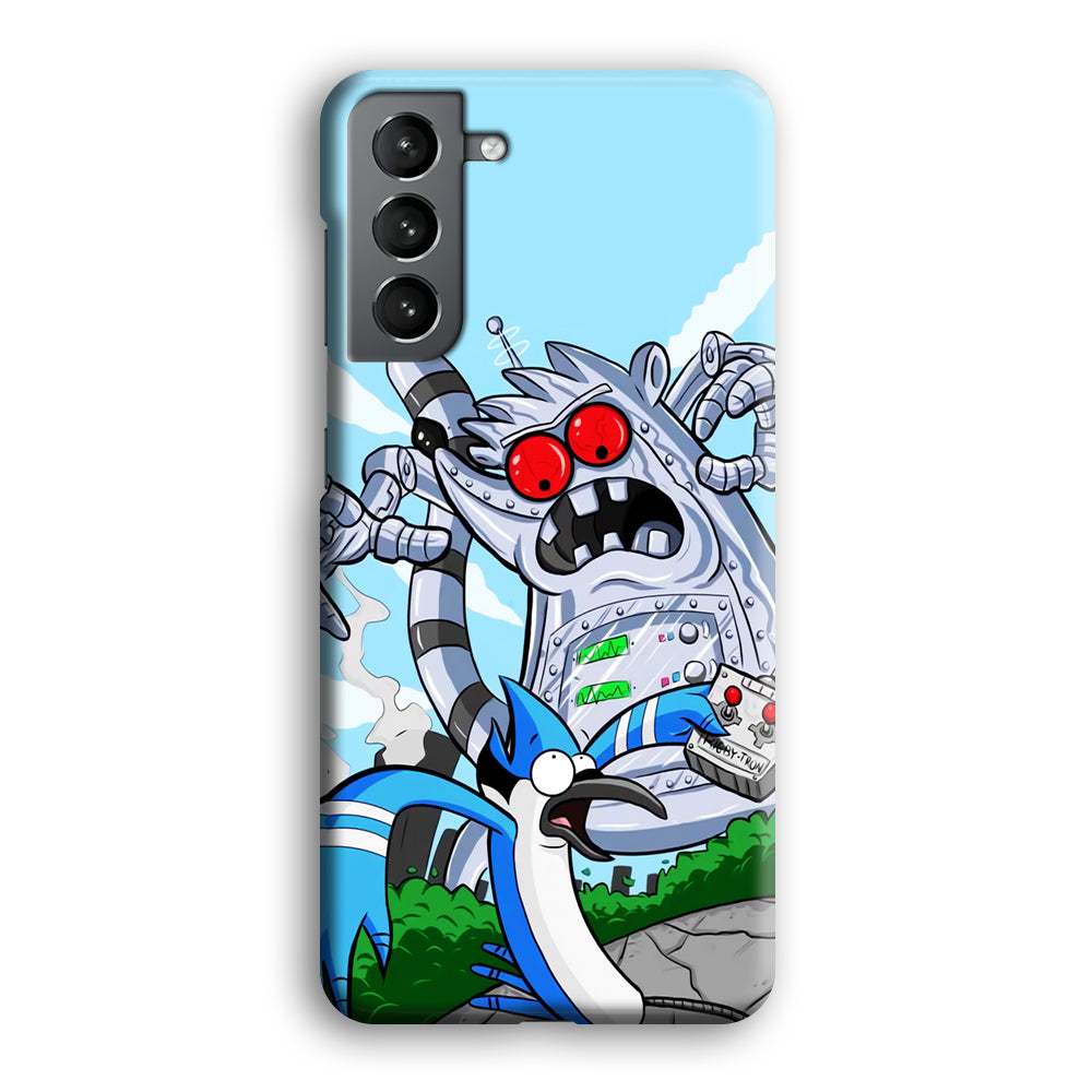 Regular Show Mordecai Battle Rigby Robot Samsung Galaxy S21 Case