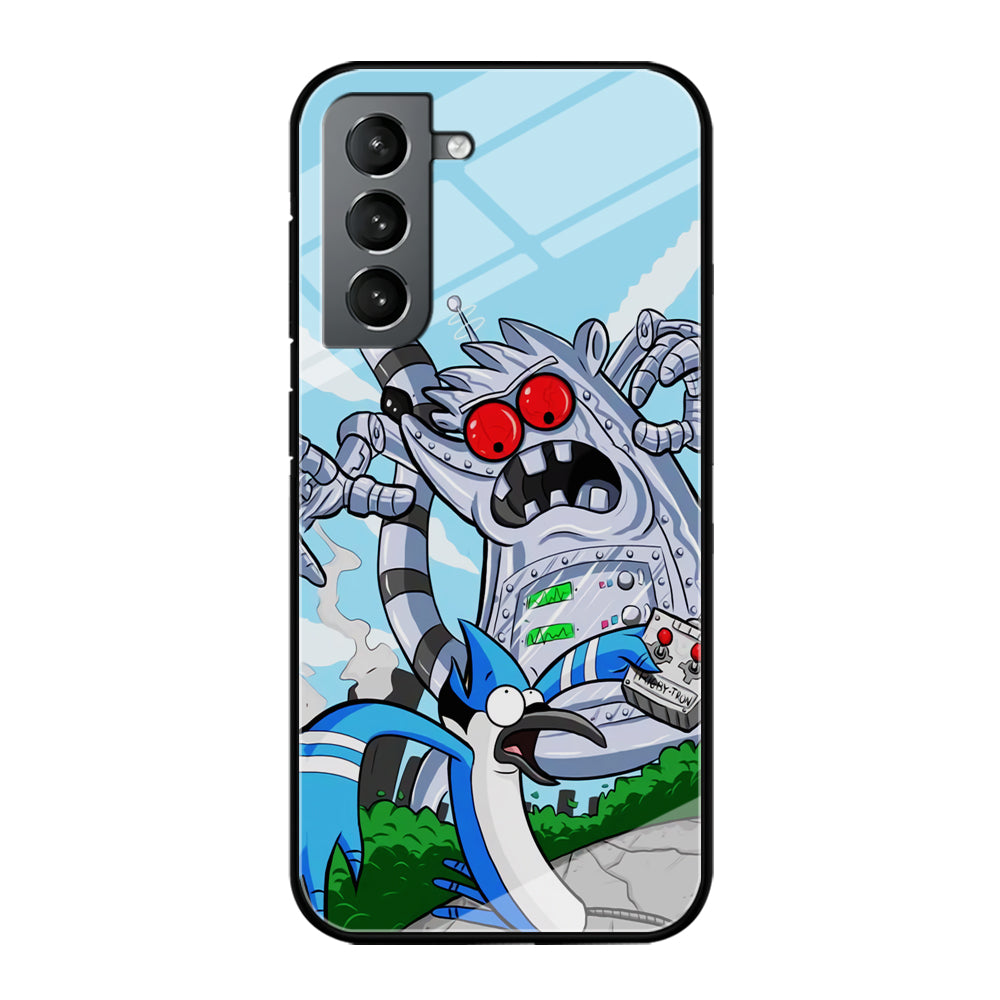 Regular Show Mordecai Battle Rigby Robot Samsung Galaxy S21 Case