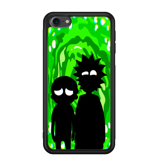 Rick And Morty Silhouette Of Slime iPod Touch 6 Case