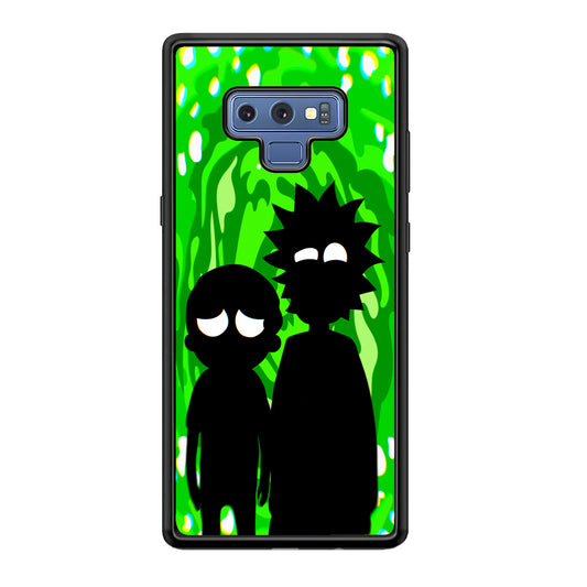 Rick And Morty Silhouette Of Slime Samsung Galaxy Note 9 Case