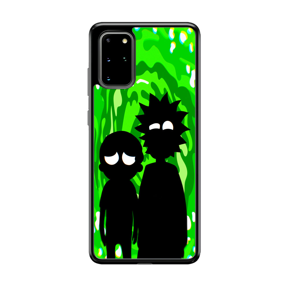 Rick And Morty Silhouette Of Slime Samsung Galaxy S20 Plus Case