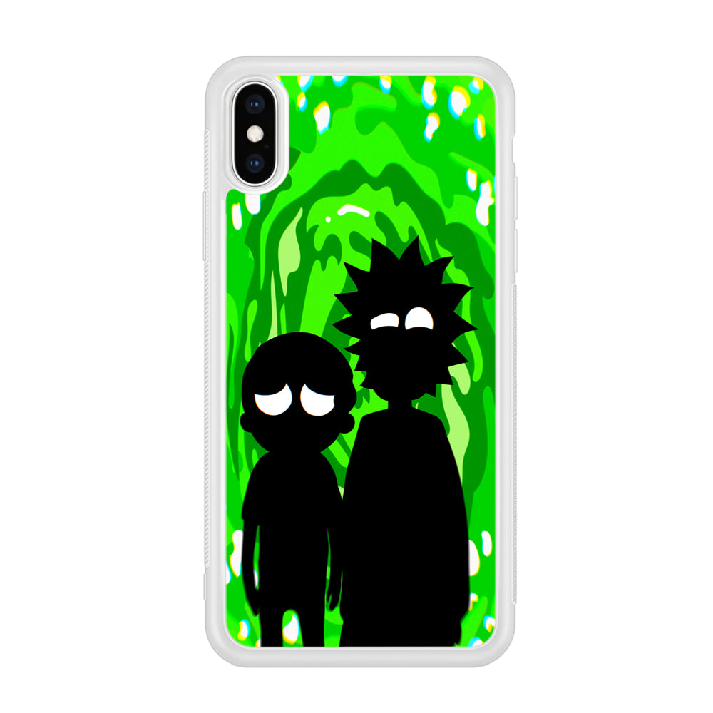 Rick And Morty Silhouette Of Slime iPhone Xs Max Case