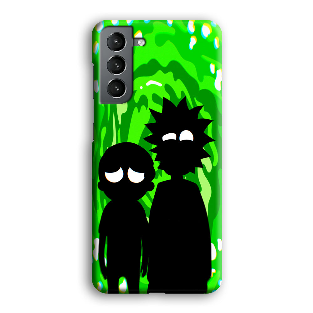 Rick And Morty Silhouette Of Slime Samsung Galaxy S21 Case
