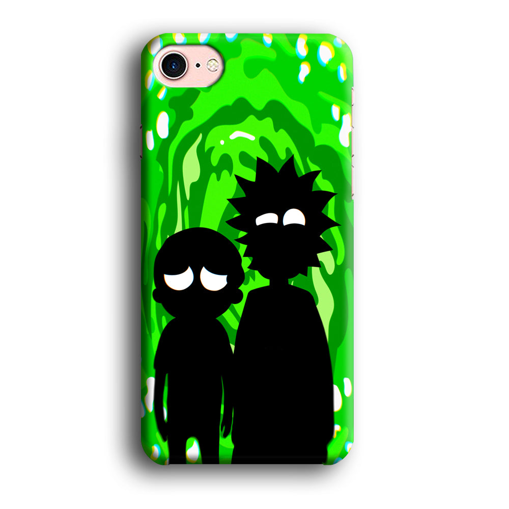 Rick And Morty Silhouette Of Slime iPhone 8 Case