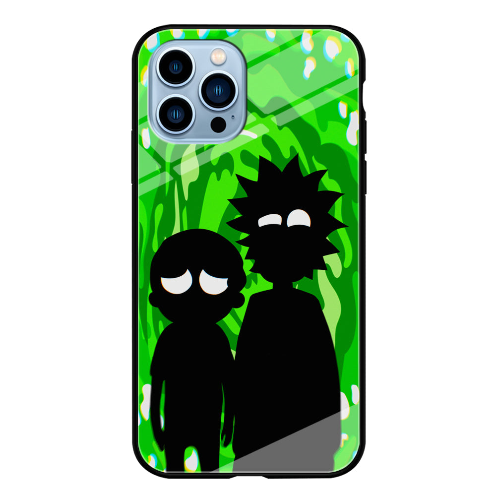 Rick And Morty Silhouette Of Slime iPhone 14 Pro Case