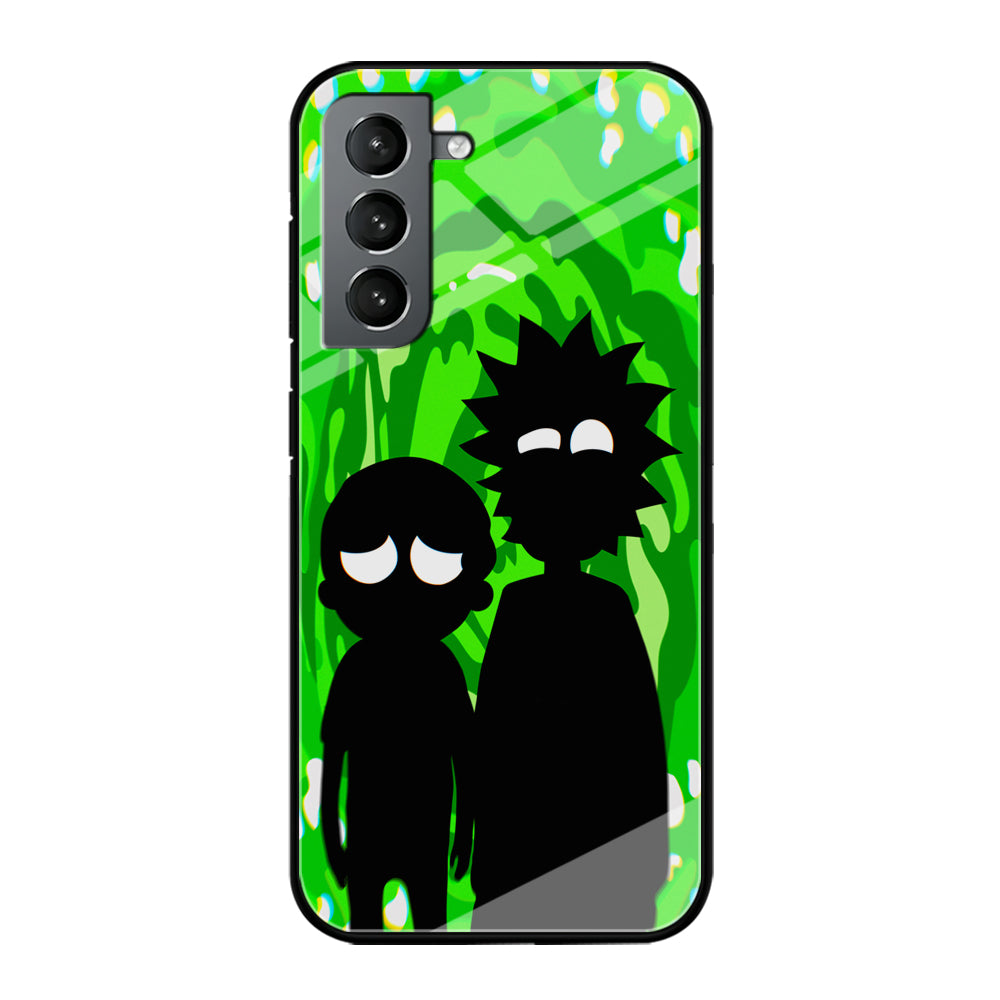 Rick And Morty Silhouette Of Slime Samsung Galaxy S21 Case