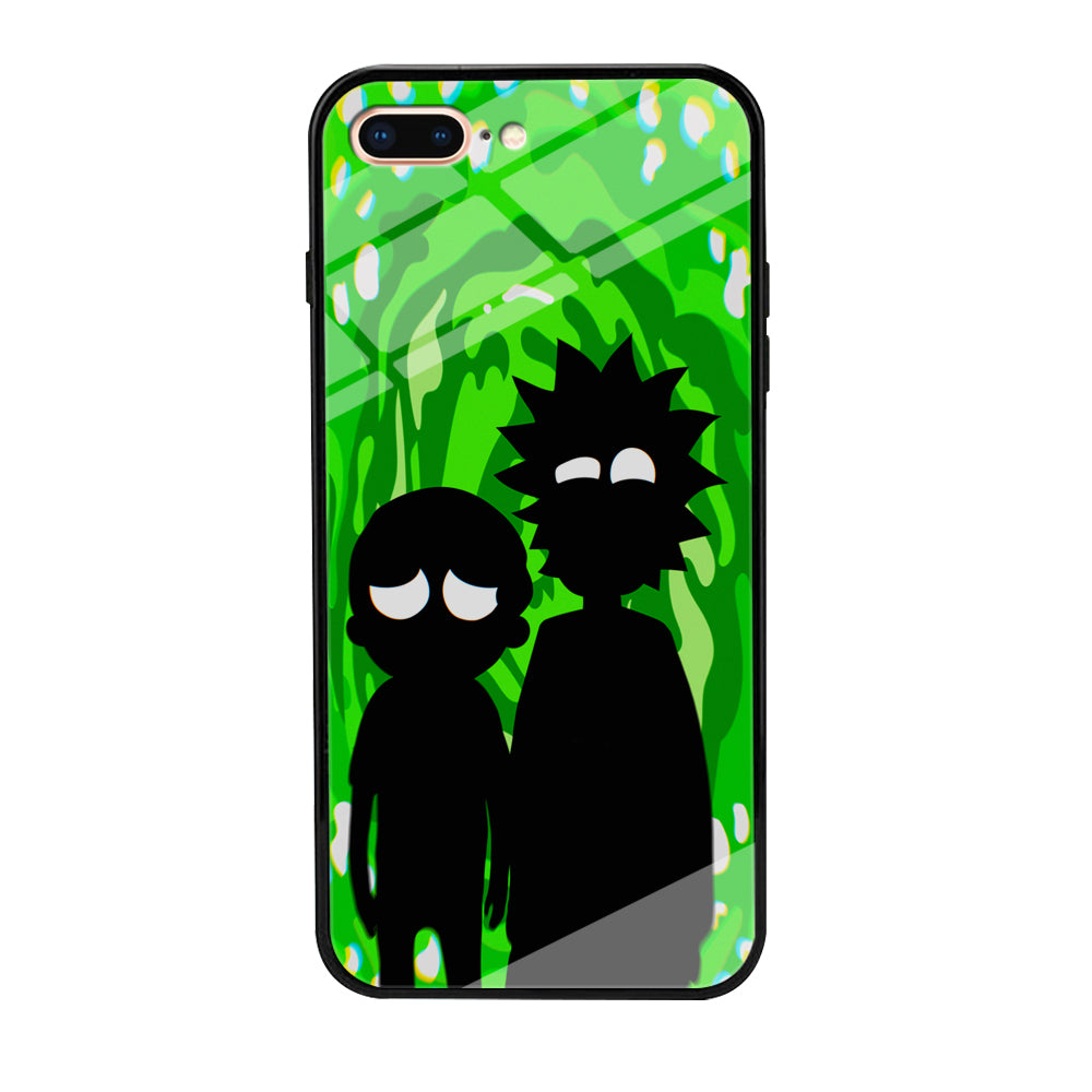 Rick And Morty Silhouette Of Slime iPhone 8 Plus Case