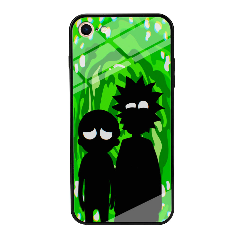 Rick And Morty Silhouette Of Slime iPhone 8 Case