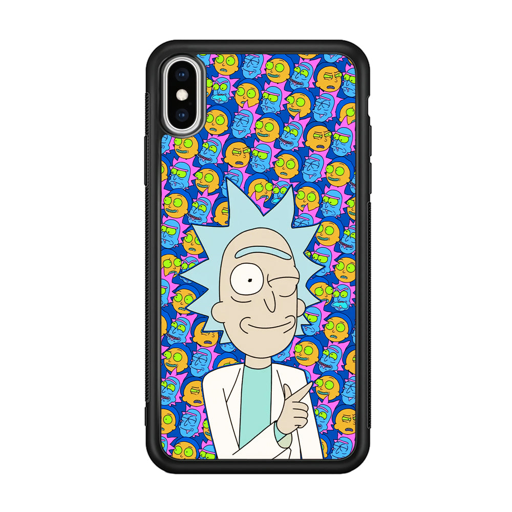 Rick Feel Happy iPhone X Case