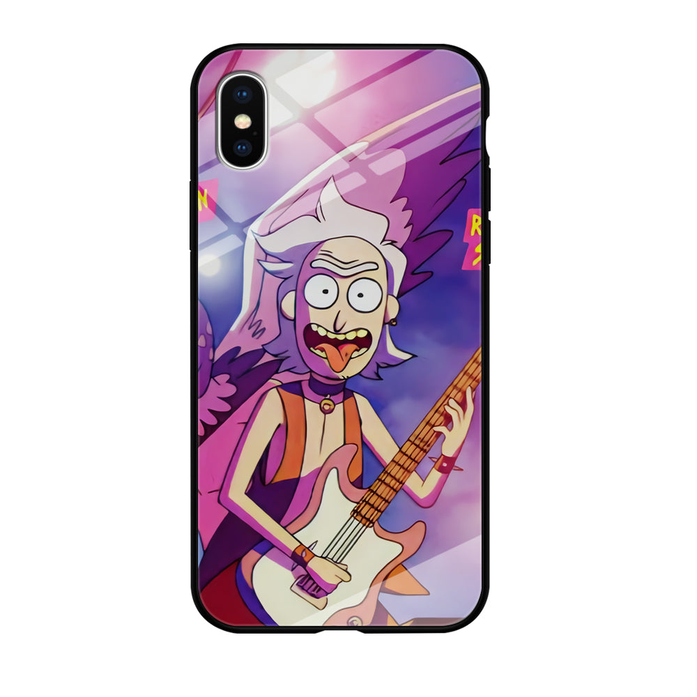 Rick Sanchez Guitaris Style iPhone X Case