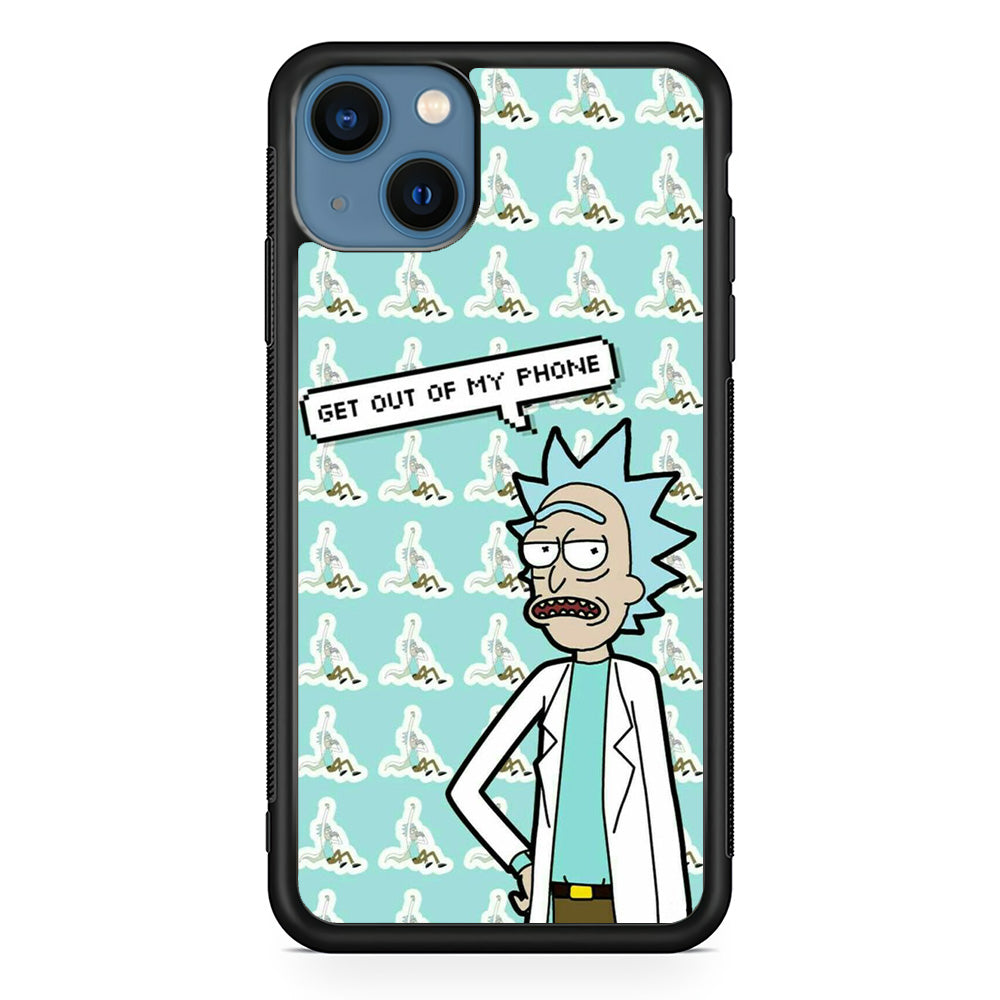 Rick And Morty Meme About Phone iPhone 15 Case