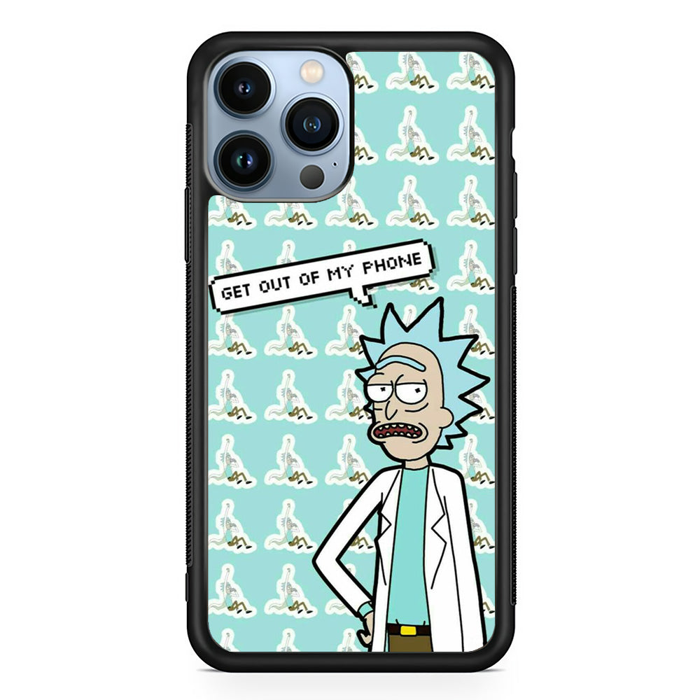 Rick And Morty Meme About Phone iPhone 14 Pro Case
