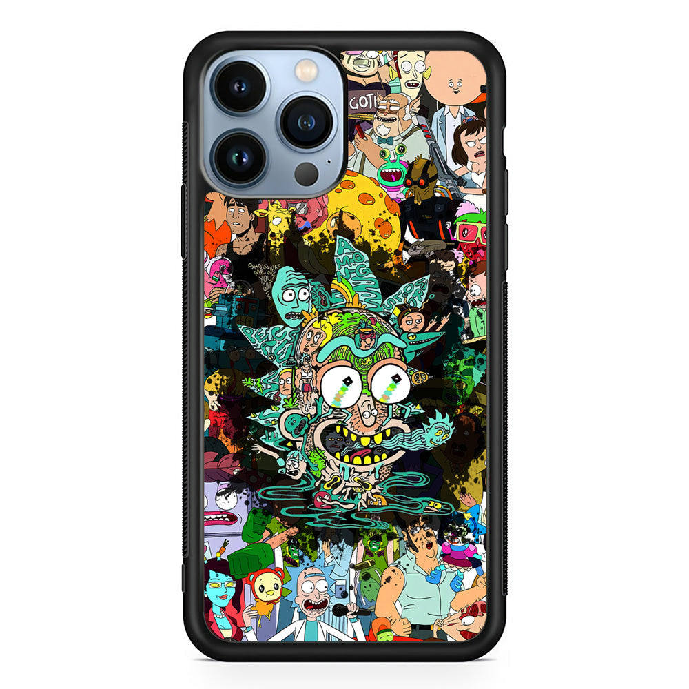 Rick and Morty Thoughts Inside People iPhone 15 Pro Max Case