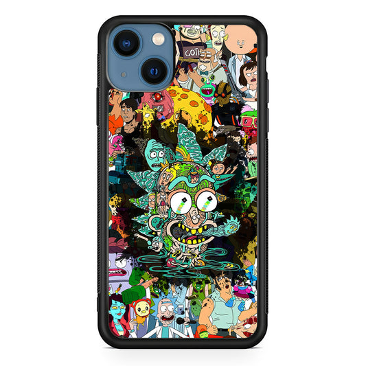 Rick and Morty Thoughts Inside People iPhone 15 Case