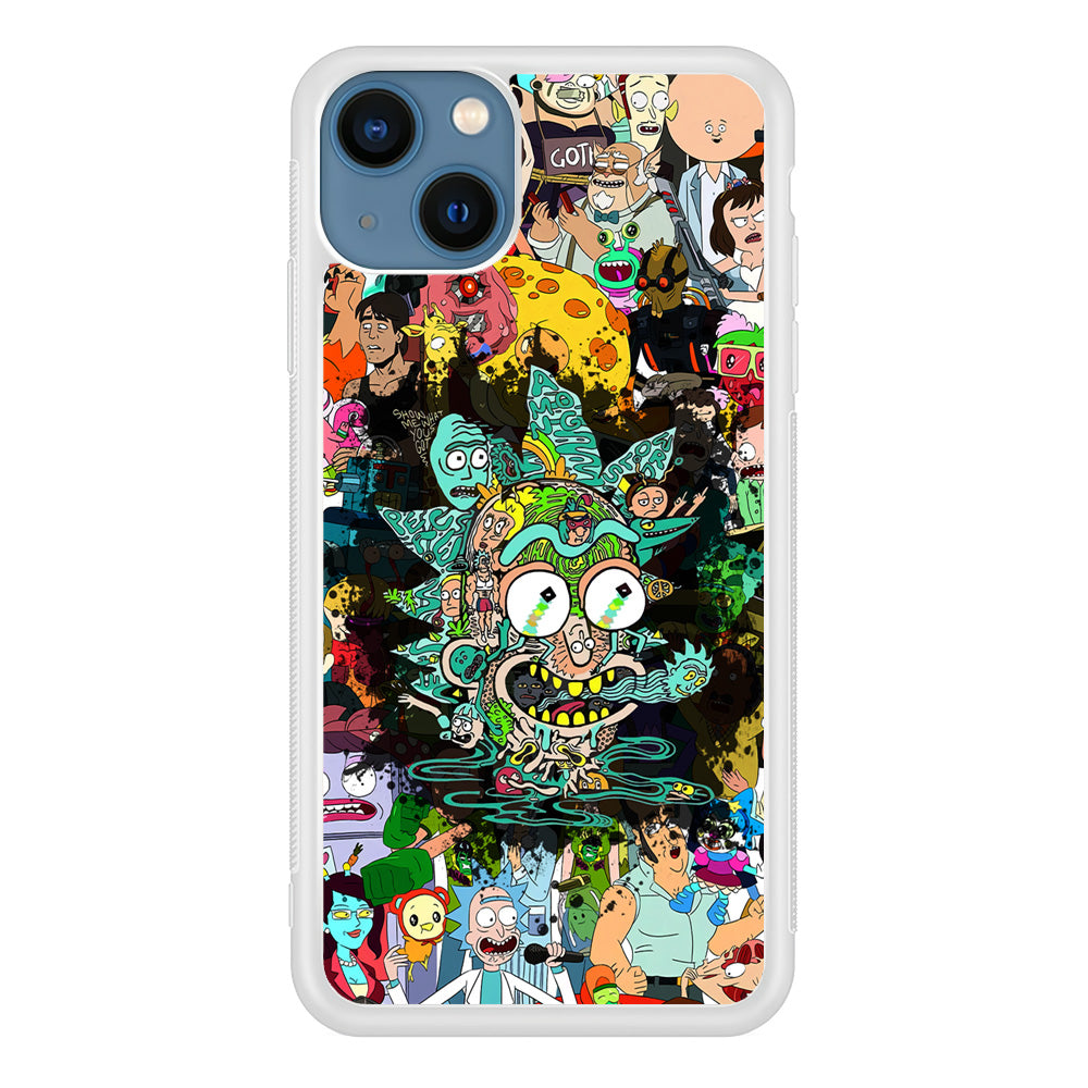 Rick and Morty Thoughts Inside People iPhone 15 Plus Case