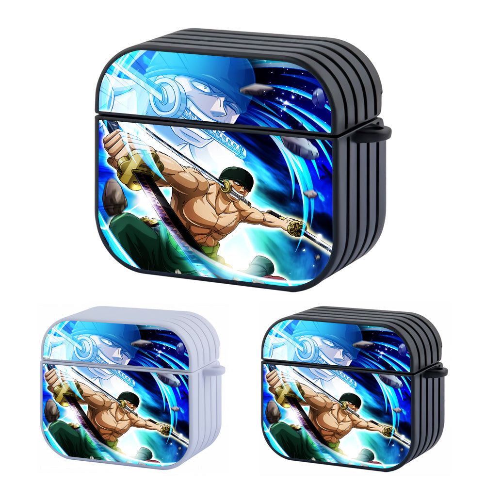Roronoa Zoro Sword Power Hard Plastic Case Cover For Apple Airpods 3