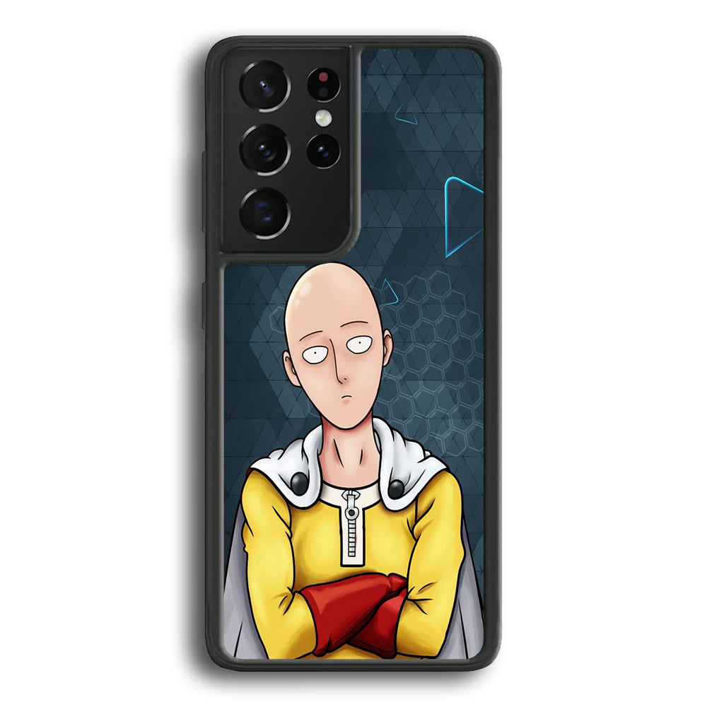 Saitama One Punch Man Angry Mode Samsung Galaxy S24 Ultra Case - Ezzystore