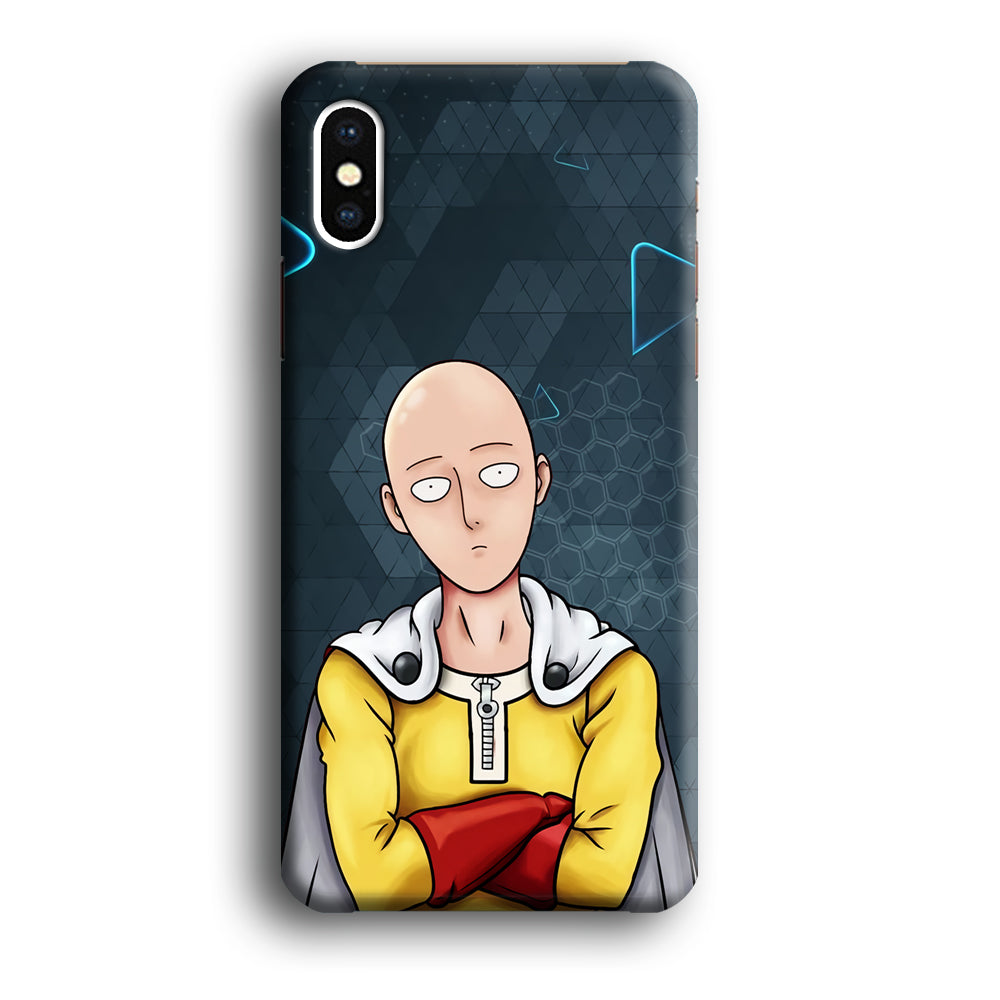 Saitama One Punch Man Angry Mode iPhone X Case