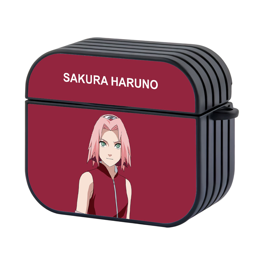 Sakura Haruno Character Hard Plastic Case Cover For Apple Airpods 3
