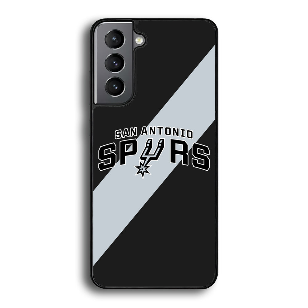San Antonio Spurs Stripe Grey Samsung Galaxy S21 Case