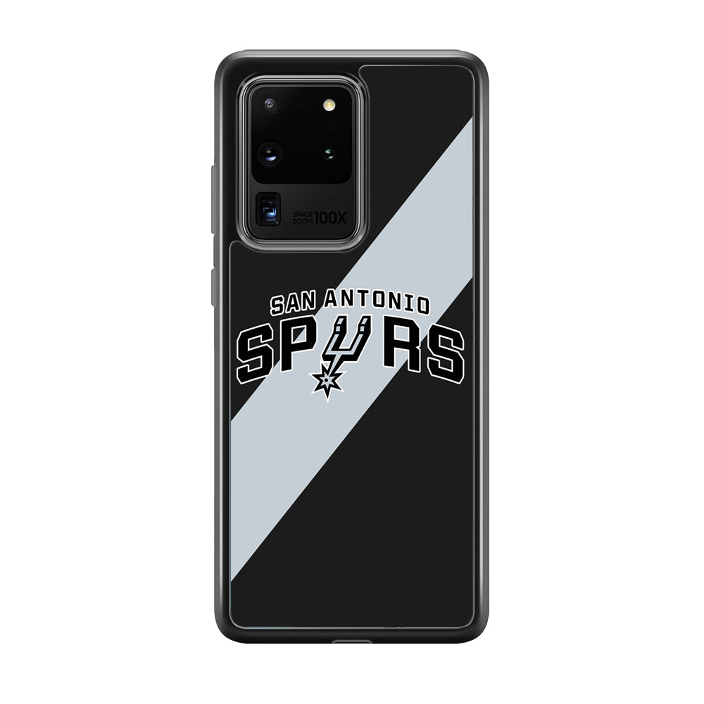 San Antonio Spurs Stripe Grey Samsung Galaxy S20 Ultra Case