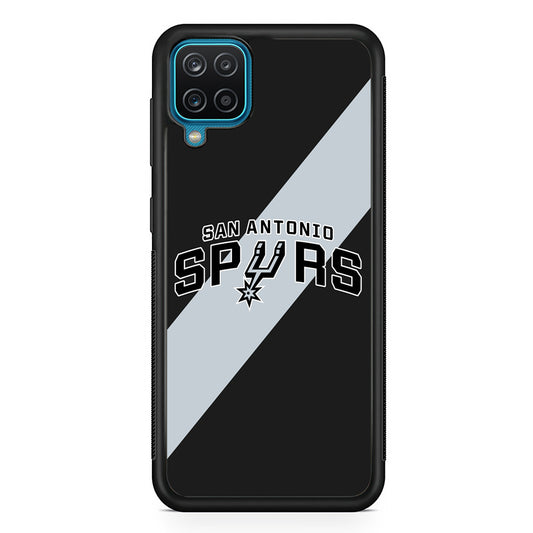 San Antonio Spurs Stripe Grey Samsung Galaxy A12 Case