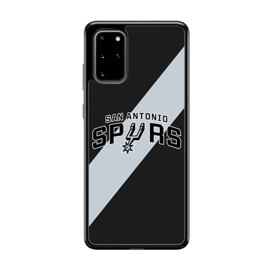 San Antonio Spurs Stripe Grey Samsung Galaxy S20 Plus Case