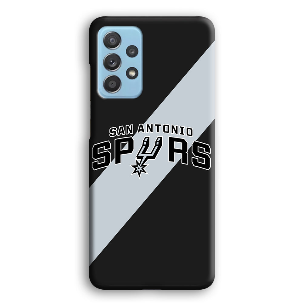 San Antonio Spurs Stripe Grey Samsung Galaxy A52 Case