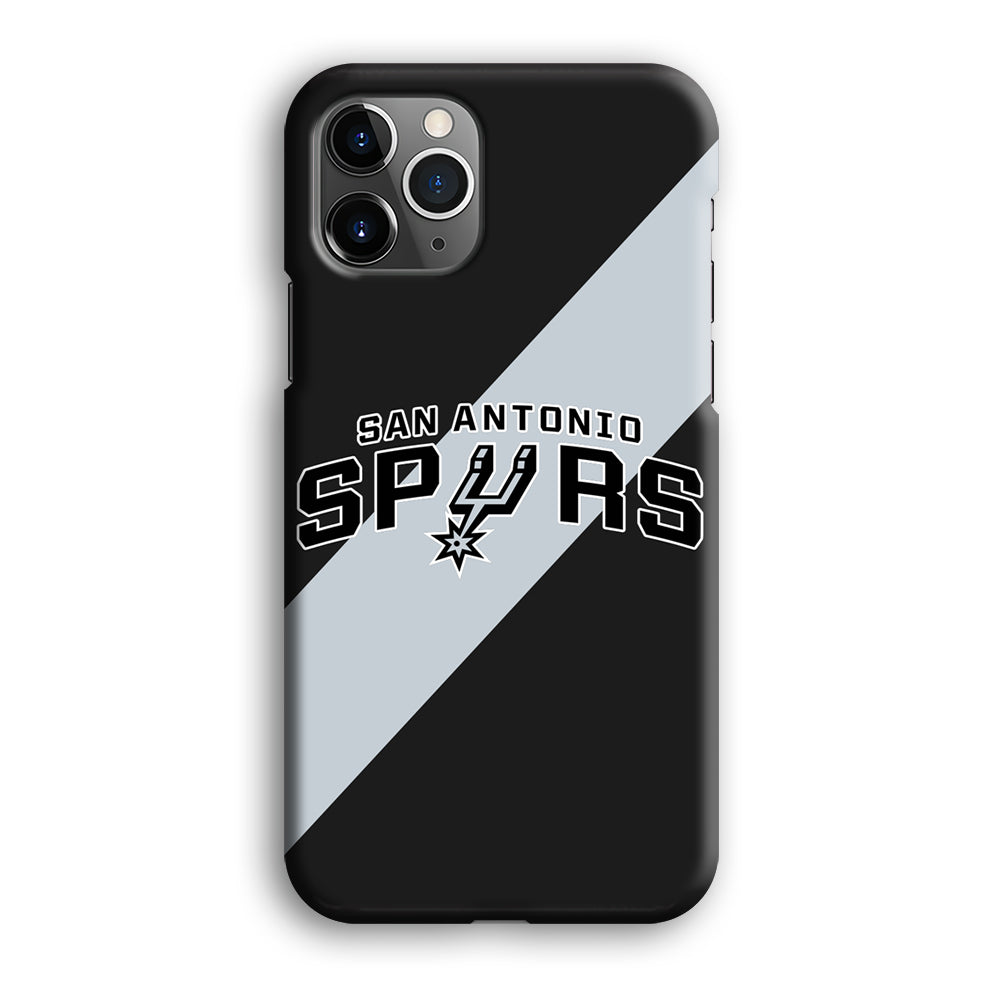 San Antonio Spurs Stripe Grey iPhone 12 Pro Max Case
