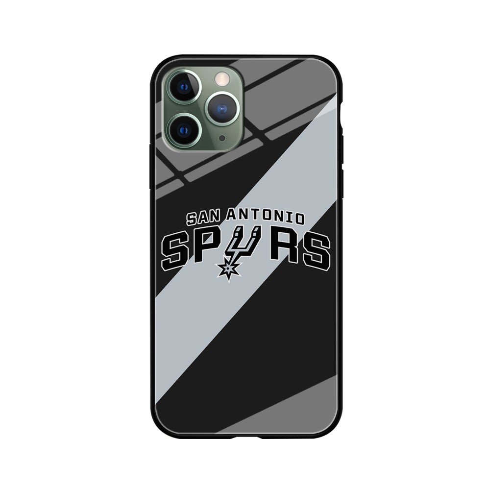 San Antonio Spurs Stripe Grey iPhone 11 Pro Max Case