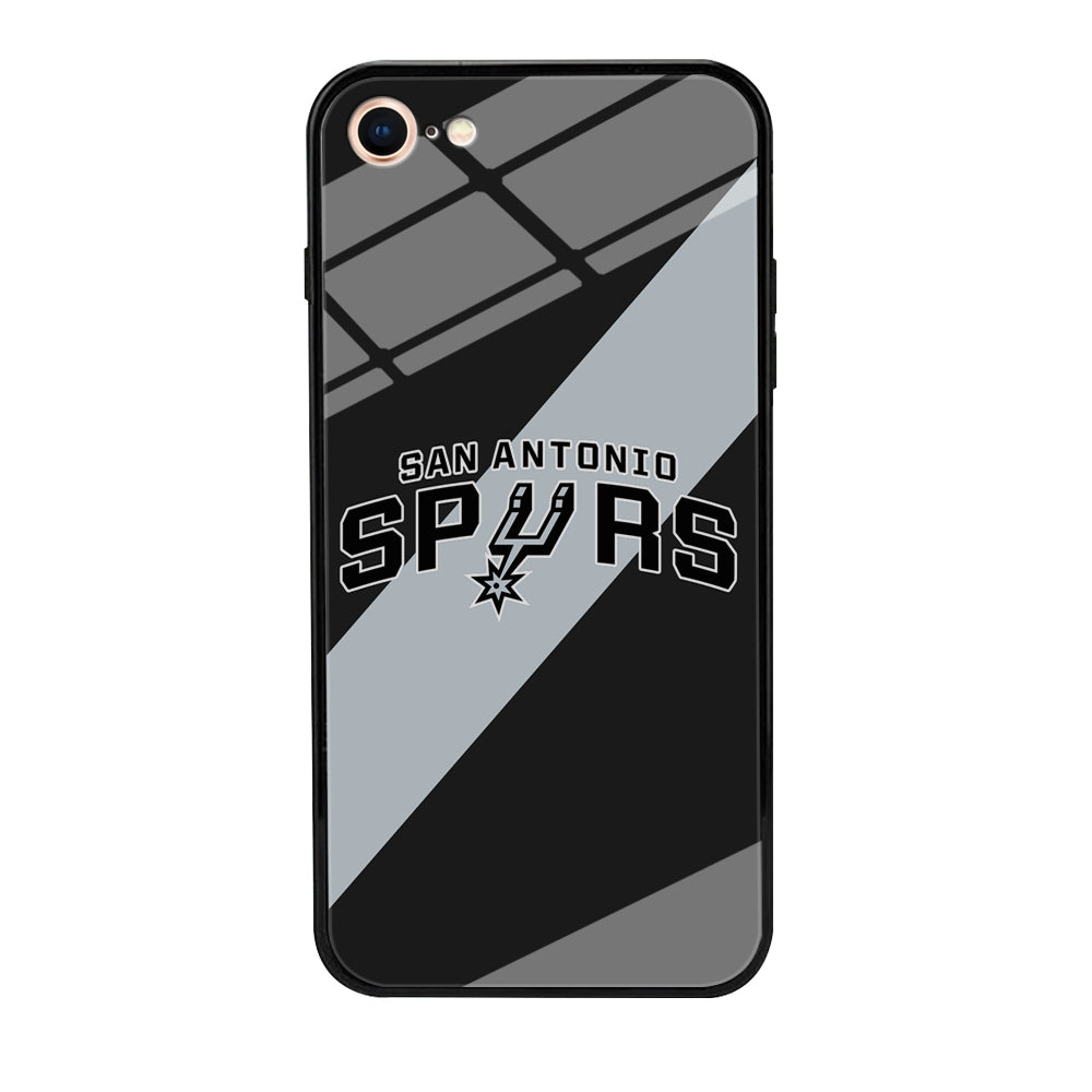 San Antonio Spurs Stripe Grey iPhone 7 Case