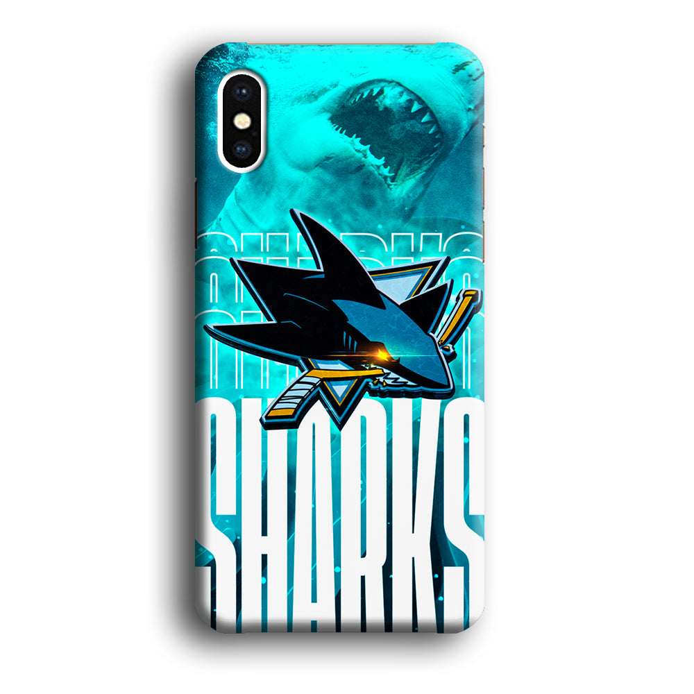 San Jose Sharks Word Of Team iPhone X Case
