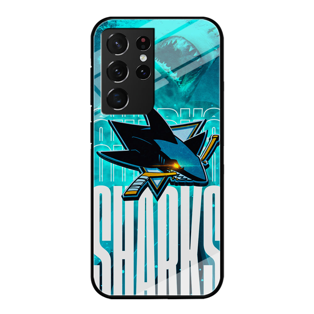 San Jose Sharks Word Of Team Samsung Galaxy S21 Ultra Case