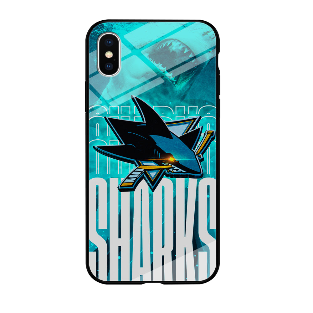 San Jose Sharks Word Of Team iPhone X Case