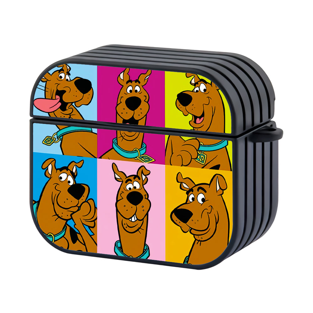 Scooby Doo All Kinds of Expressions Hard Plastic Case Cover For Apple Airpods 4 - Ezzystore