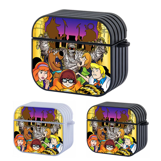 Scooby Doo Team In Action Hard Plastic Case Cover For Apple Airpods 3