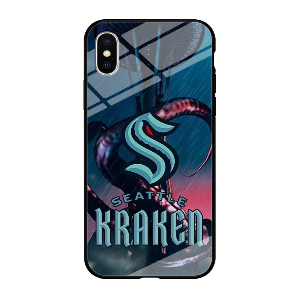 Seattle Kraken Mascot Of Team iPhone XS Case