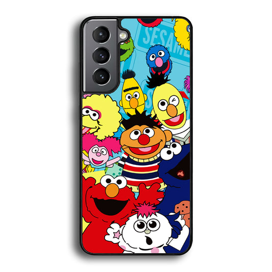 Sesame Street Family Character Samsung Galaxy S21 Plus Case