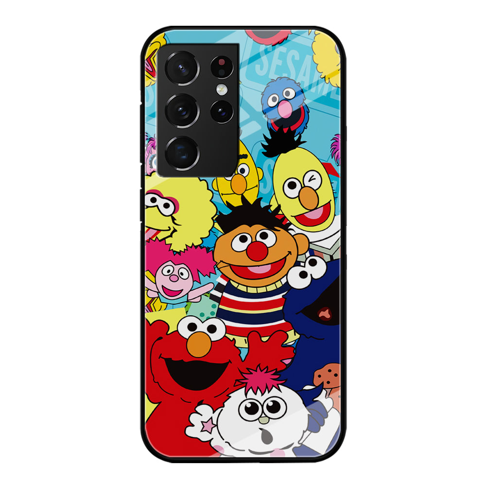Sesame Street Family Character Samsung Galaxy S21 Ultra Case