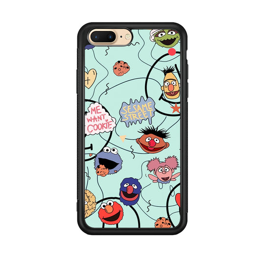 Sesame Street Word And Emoticon iPhone 7 Plus Case