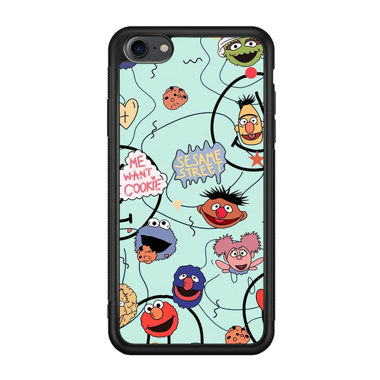 Sesame Street Word And Emoticon iPhone 8 Case